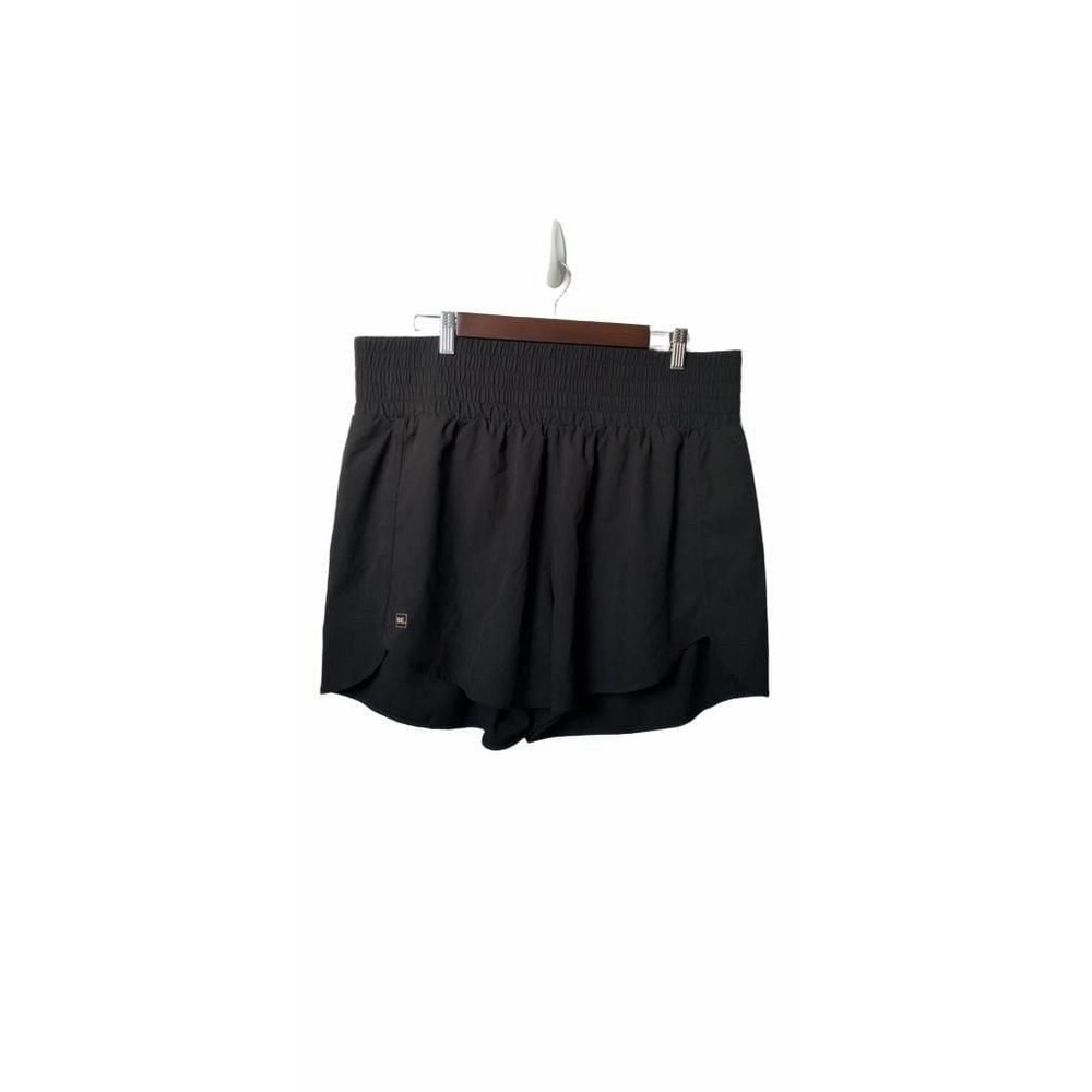 BE.active Black High-Waisted Athletic Running Shorts with Liner Size 2XL_A16